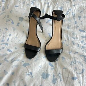 J.Crew Leather Two Strap Heels